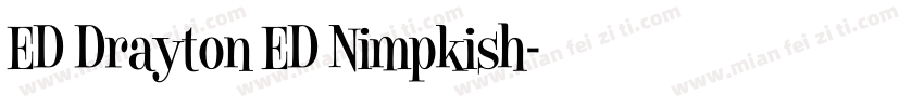 ED Drayton ED Nimpkish字体转换